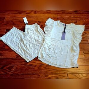 NWT Hale Bob Organic Soft Cotton PJ Set Size M/L